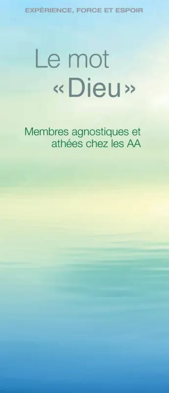 Couverture du dépliant Le mot « Dieu »